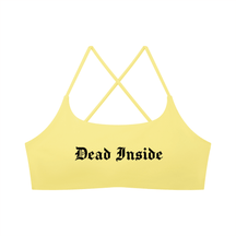 Dead Inside Women's Cross Strap Sports Bra - Goth Cloth Co.gymwear260905PODCI0636001