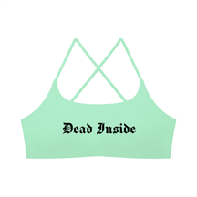 Dead Inside Women's Cross Strap Sports Bra - Goth Cloth Co.gymwear260905PODCI0636006