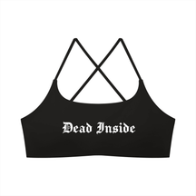 Dead Inside Women's Cross Strap Sports Bra - Goth Cloth Co.gymwear260905PODCI0659001