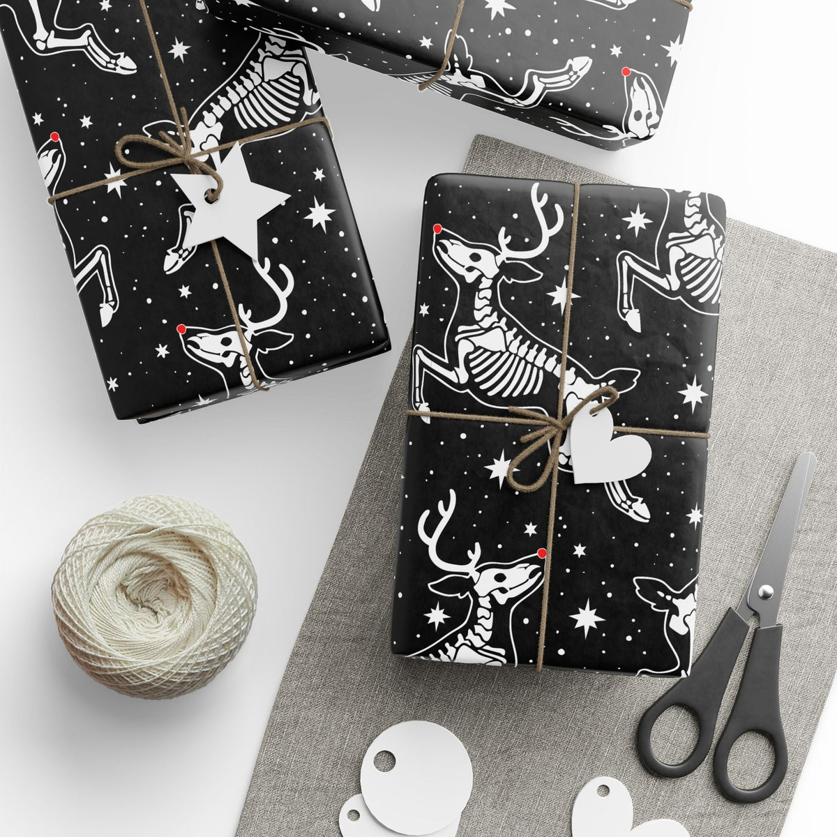 Dead Nose Reindeer Gift Wrap - Goth Cloth Co.Home Decor24675755969095113485