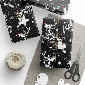 Dead Nose Reindeer Gift Wrap - Goth Cloth Co.Home Decor24675755969095113485
