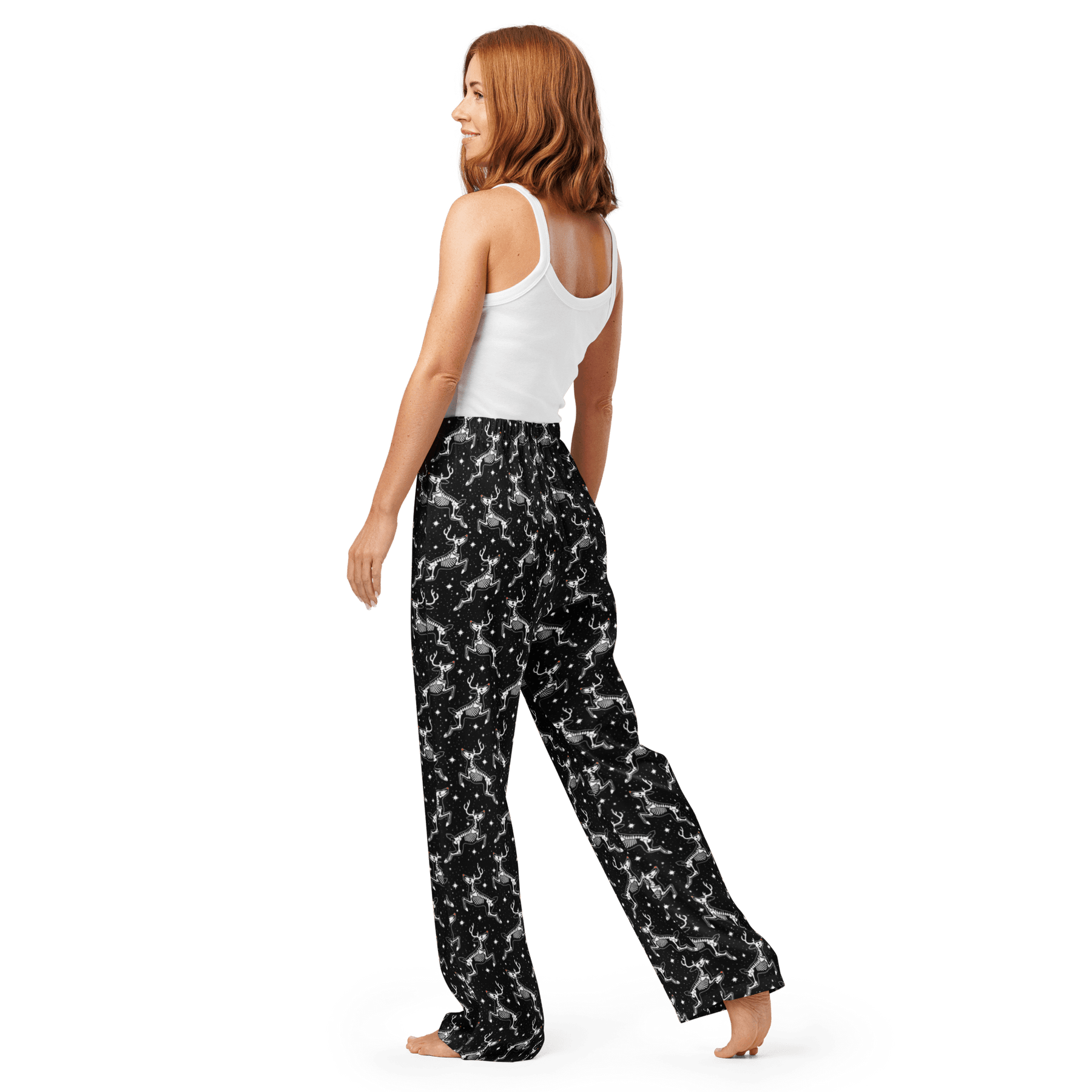 Deadnose Reindeer Silky Pajama Pants - Goth Cloth Co.7671546_20976