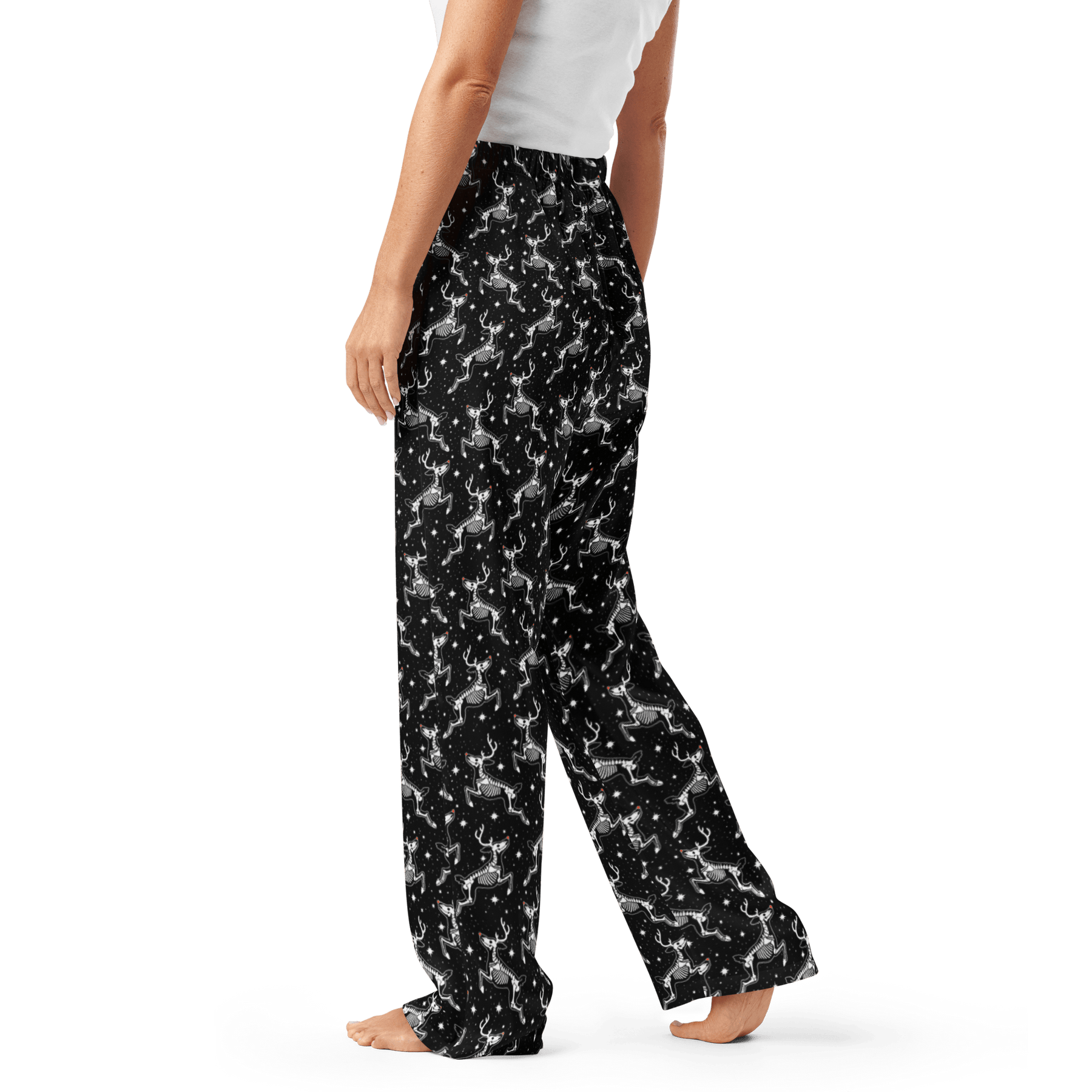 Deadnose Reindeer Silky Pajama Pants - Goth Cloth Co.7671546_20976