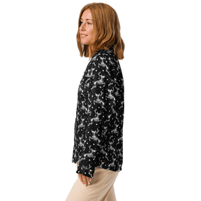 Deadnose Reindeer Silky Pajama Top - Goth Cloth Co.5280633_20952