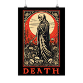 Death Tarot Card Block Print Art Poster - Goth Cloth Co.Poster32580343186622702272