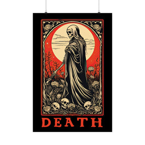 Death Tarot Card Block Print Art Poster - Goth Cloth Co.Poster64362230425747923035