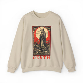 Death Tarot Card Skeleton Crew Neck Sweatshirt - Goth Cloth Co.Sweatshirt12046760901640830241