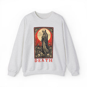 Death Tarot Card Skeleton Crew Neck Sweatshirt - Goth Cloth Co.Sweatshirt22104112665423716489