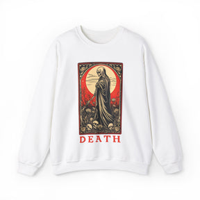Death Tarot Card Skeleton Crew Neck Sweatshirt - Goth Cloth Co.Sweatshirt29235555910547450375