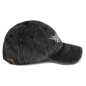 Delicate Metal Font Acid Wash Dad Cap - Goth Cloth Co.1963048_9791
