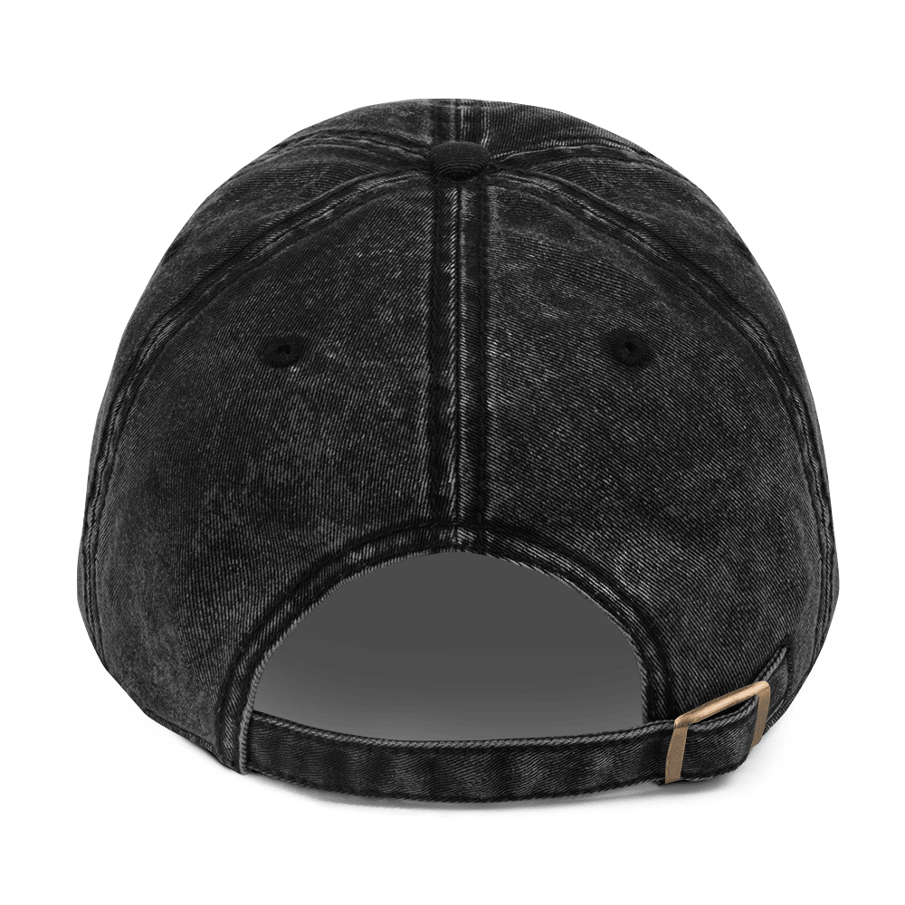Delicate Metal Font Acid Wash Dad Cap - Goth Cloth Co.1963048_9791