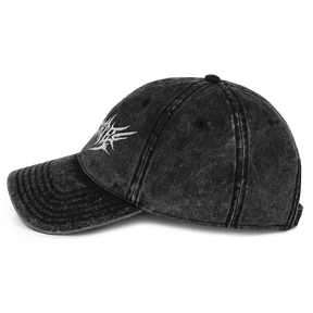 Delicate Metal Font Acid Wash Dad Cap - Goth Cloth Co.1963048_9791