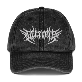 Delicate Metal Font Acid Wash Dad Cap - Goth Cloth Co.1963048_9791