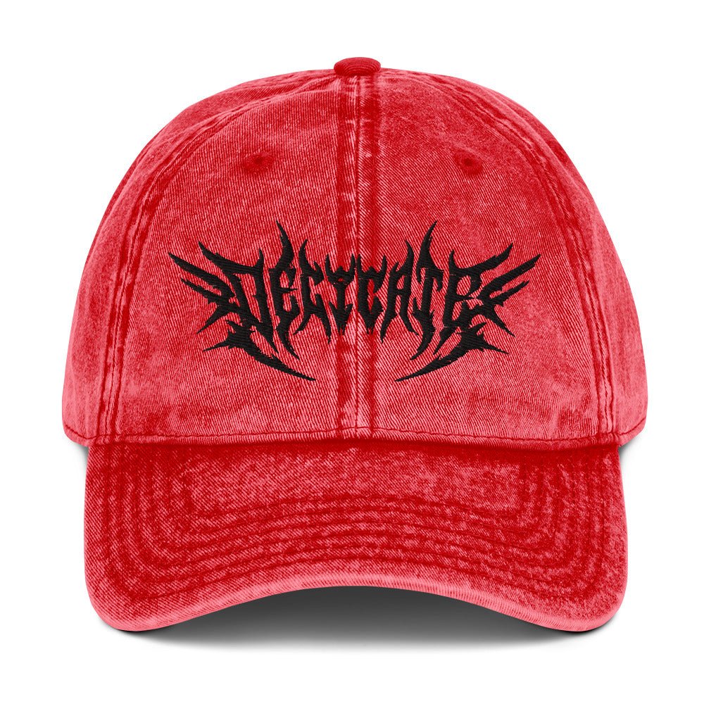 Delicate Metal Font Acid Wash Dad Cap - Goth Cloth Co.5153410_16747
