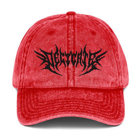 Delicate Metal Font Acid Wash Dad Cap - Goth Cloth Co.5153410_16747