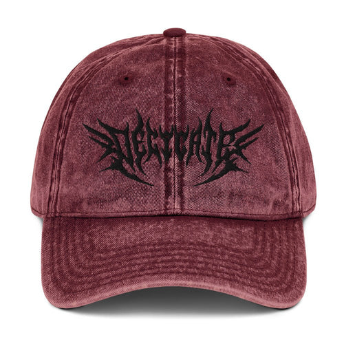 Delicate Metal Font Acid Wash Dad Cap - Goth Cloth Co.5153410_9793