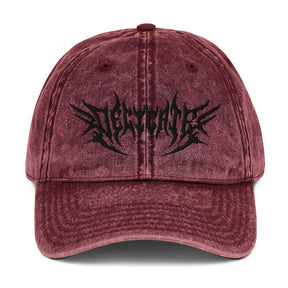 Delicate Metal Font Acid Wash Dad Cap - Goth Cloth Co.5153410_9793
