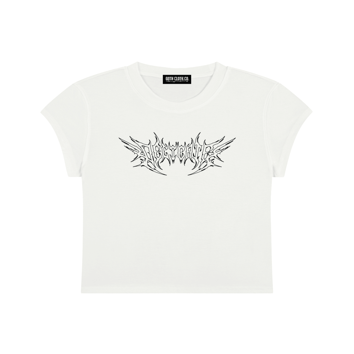 Delicate Metal Font Baby Tee - Goth Cloth Co.gymwear260730PODAA1096001