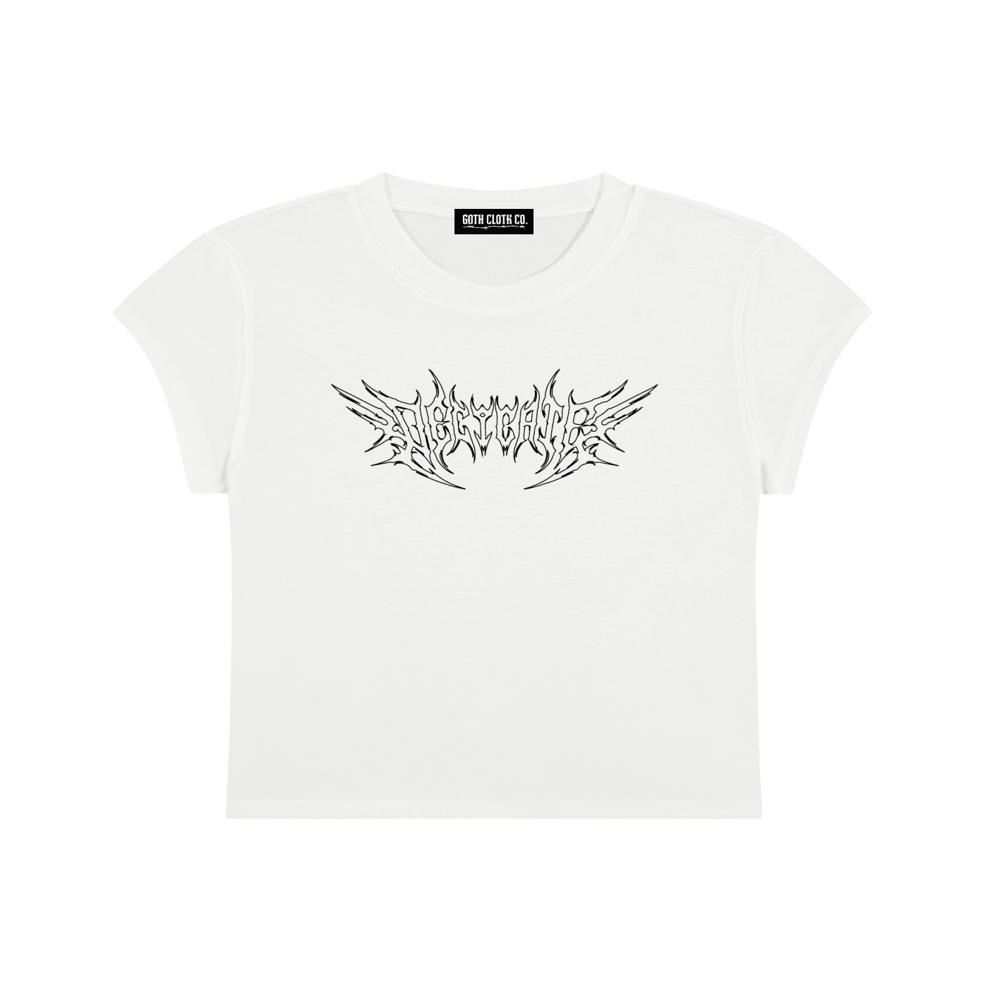 Delicate Metal Font Baby Tee - Goth Cloth Co.gymwear260730PODAA1096001