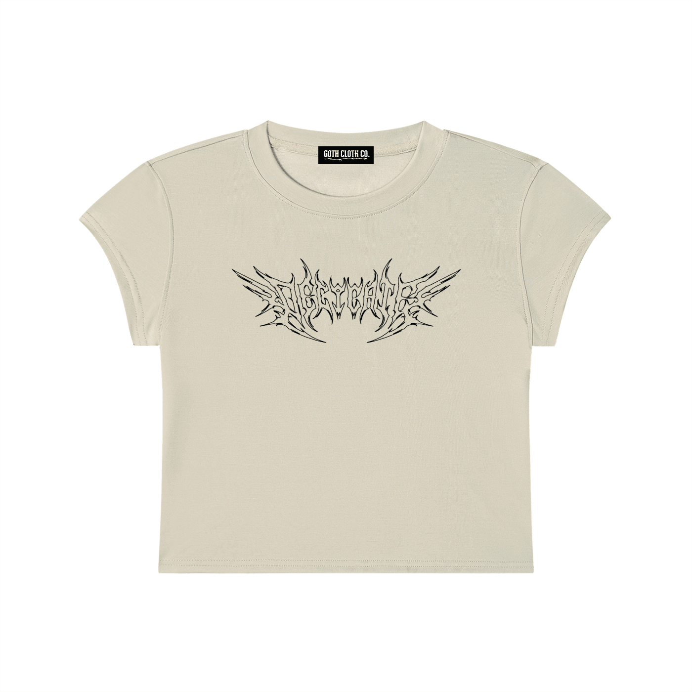 Delicate Metal Font Baby Tee - Goth Cloth Co.gymwear260730PODAA1096006