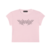 Delicate Metal Font Baby Tee - Goth Cloth Co.gymwear260730PODAA1096011
