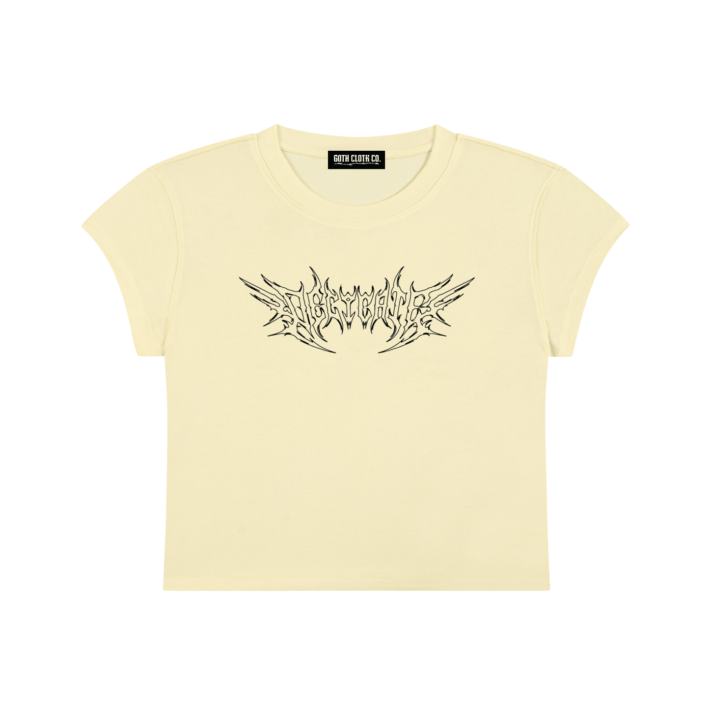 Delicate Metal Font Baby Tee - Goth Cloth Co.gymwear260730PODAA1096016