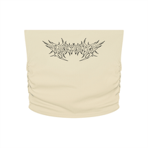 Delicate Metal Font Cropped Yoga Tube Top - Goth Cloth Co.260721PODAH0818001