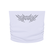 Delicate Metal Font Cropped Yoga Tube Top - Goth Cloth Co.260721PODAH0818005