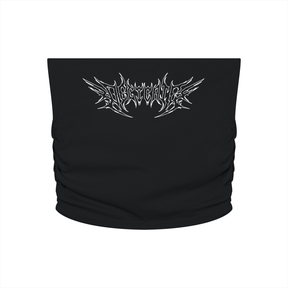 Delicate Metal Font Cropped Yoga Tube Top - Goth Cloth Co.260721PODAH0822001