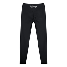 Delicate Metal Font High Waisted Ankle Leggings - Goth Cloth Co.gymwear260807PODBK0466#001