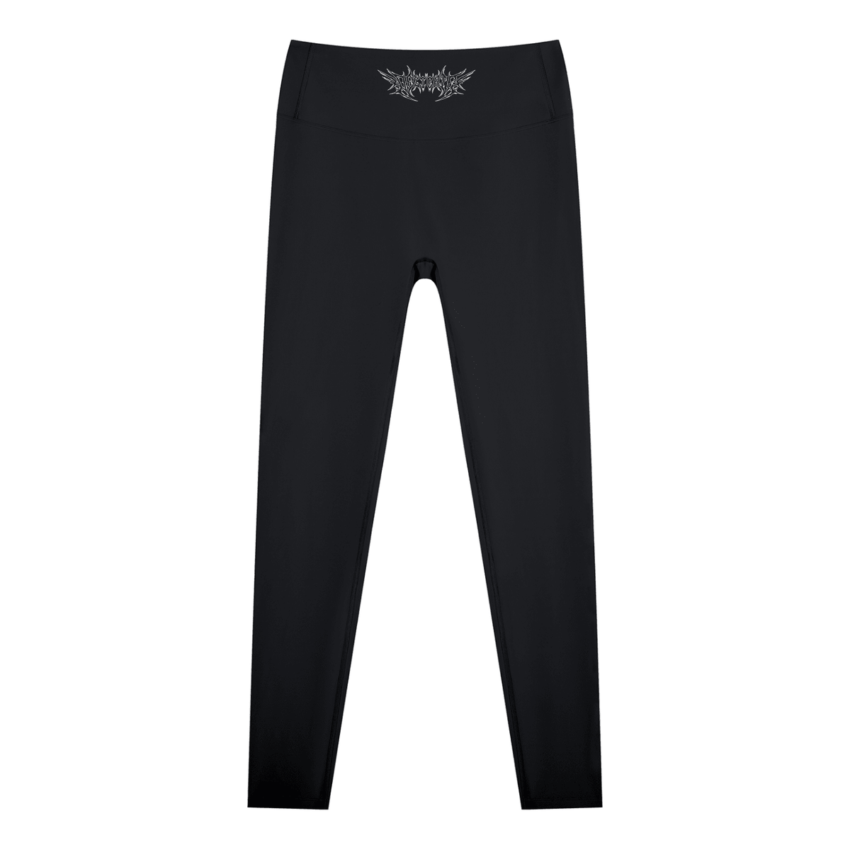 Delicate Metal Font High Waisted Ankle Leggings - Goth Cloth Co.260721PODBK1036006