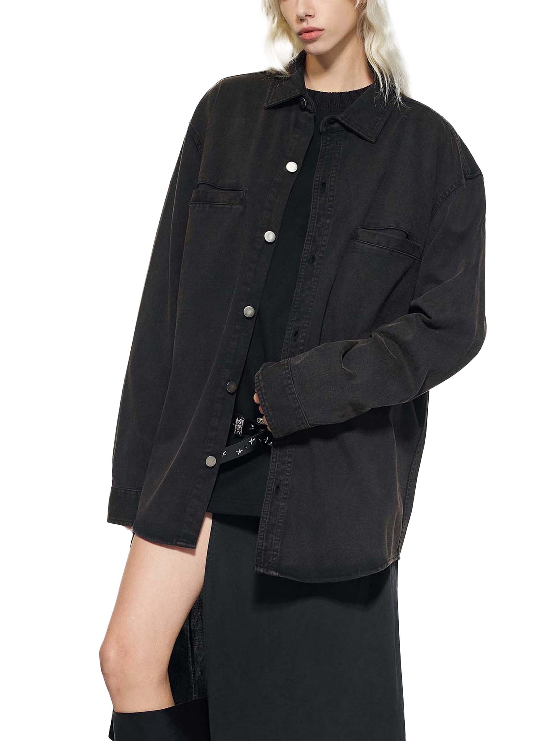 Denim Vintage Washed Heavyweight Jacket - Goth Cloth Co.251217PODQY0904001