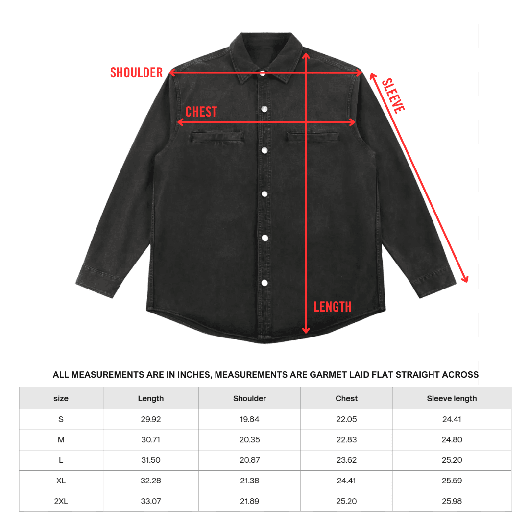 Denim Vintage Washed Heavyweight Jacket - Goth Cloth Co.251217PODQY0904001