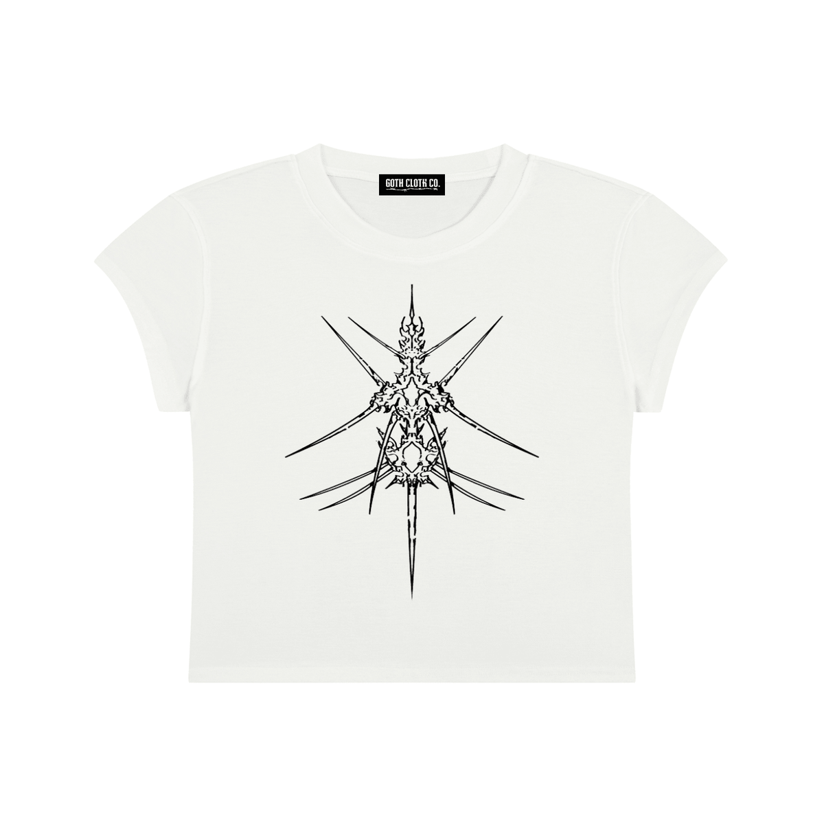Divine Ruin Baby Tee - Goth Cloth Co.gymwear260730PODAA1046001