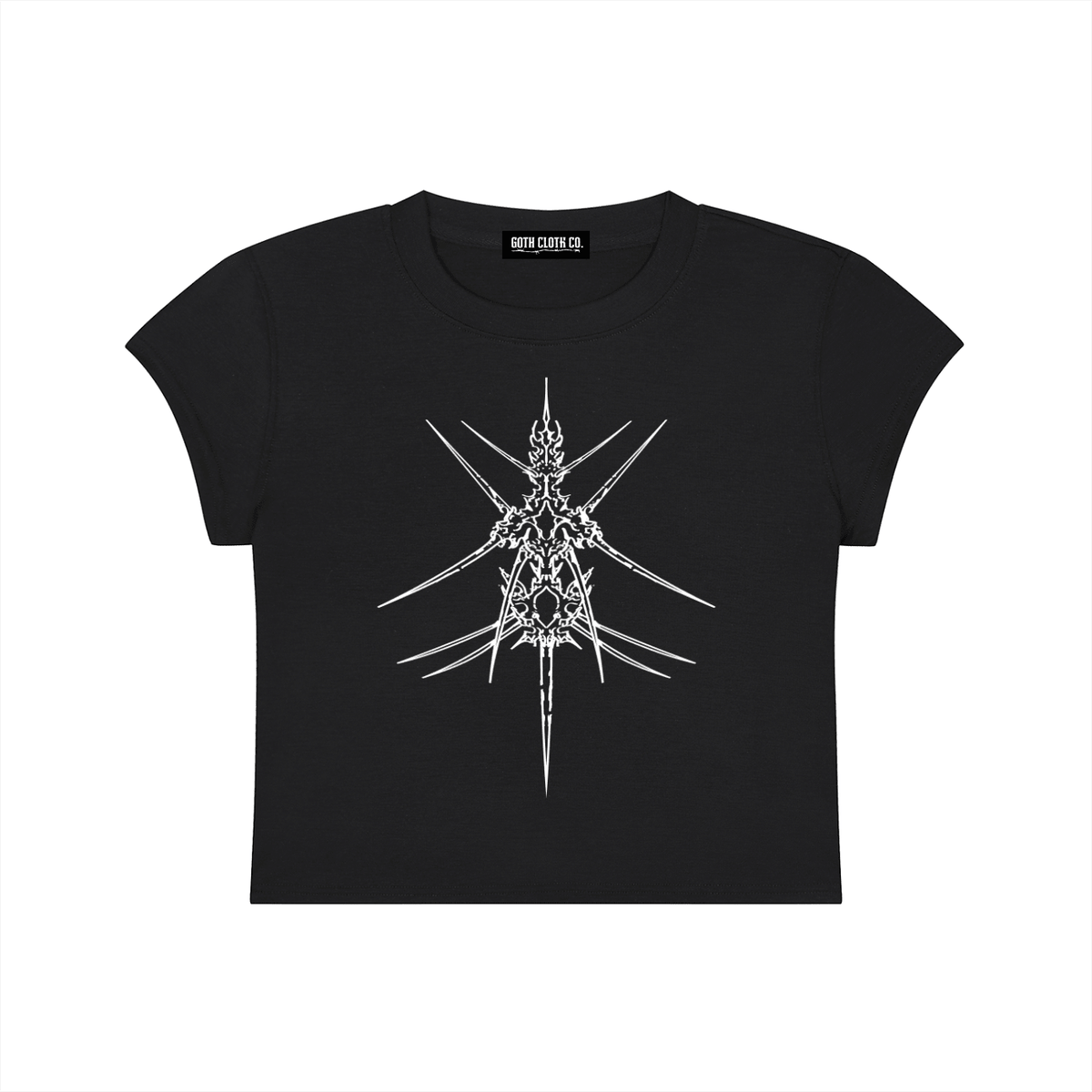 Divine Ruin Baby Tee - Goth Cloth Co.gymwear260730PODAA1049001