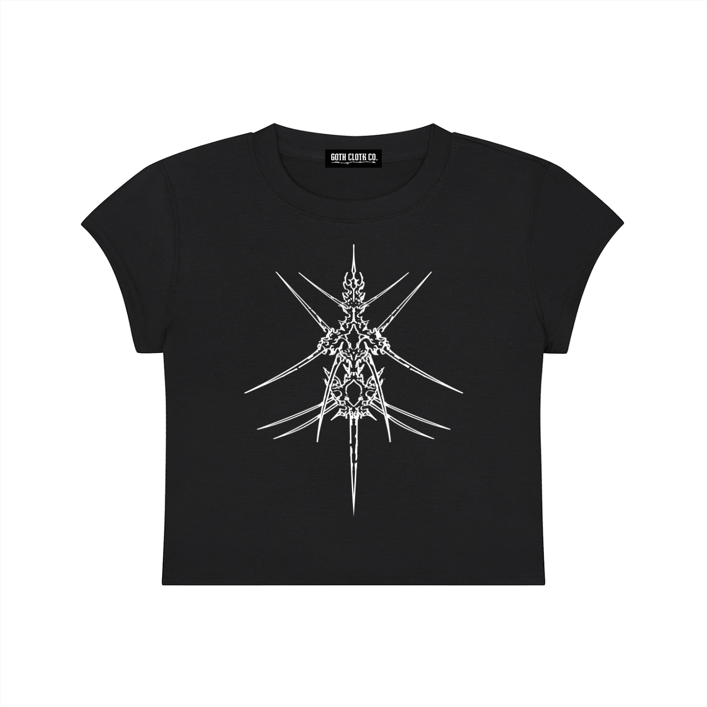Divine Ruin Baby Tee - Goth Cloth Co.gymwear260730PODAA1049001