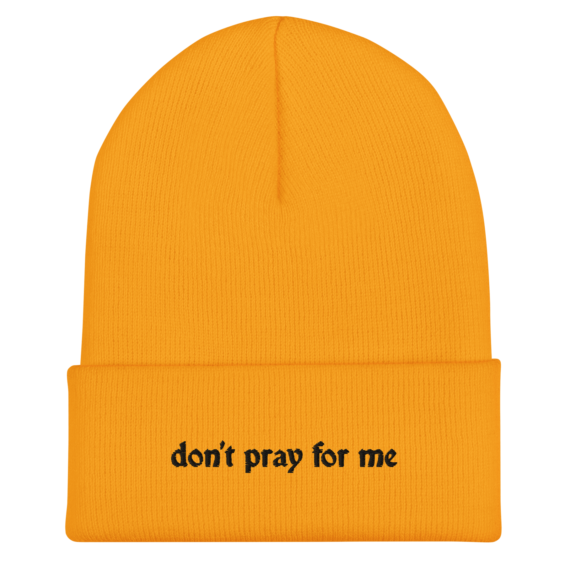 Don't Pray For Me Goth Knit Beanie - Goth Cloth Co.6287528_12882