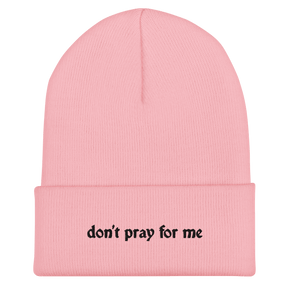 Don't Pray For Me Goth Knit Beanie - Goth Cloth Co.6287528_17494