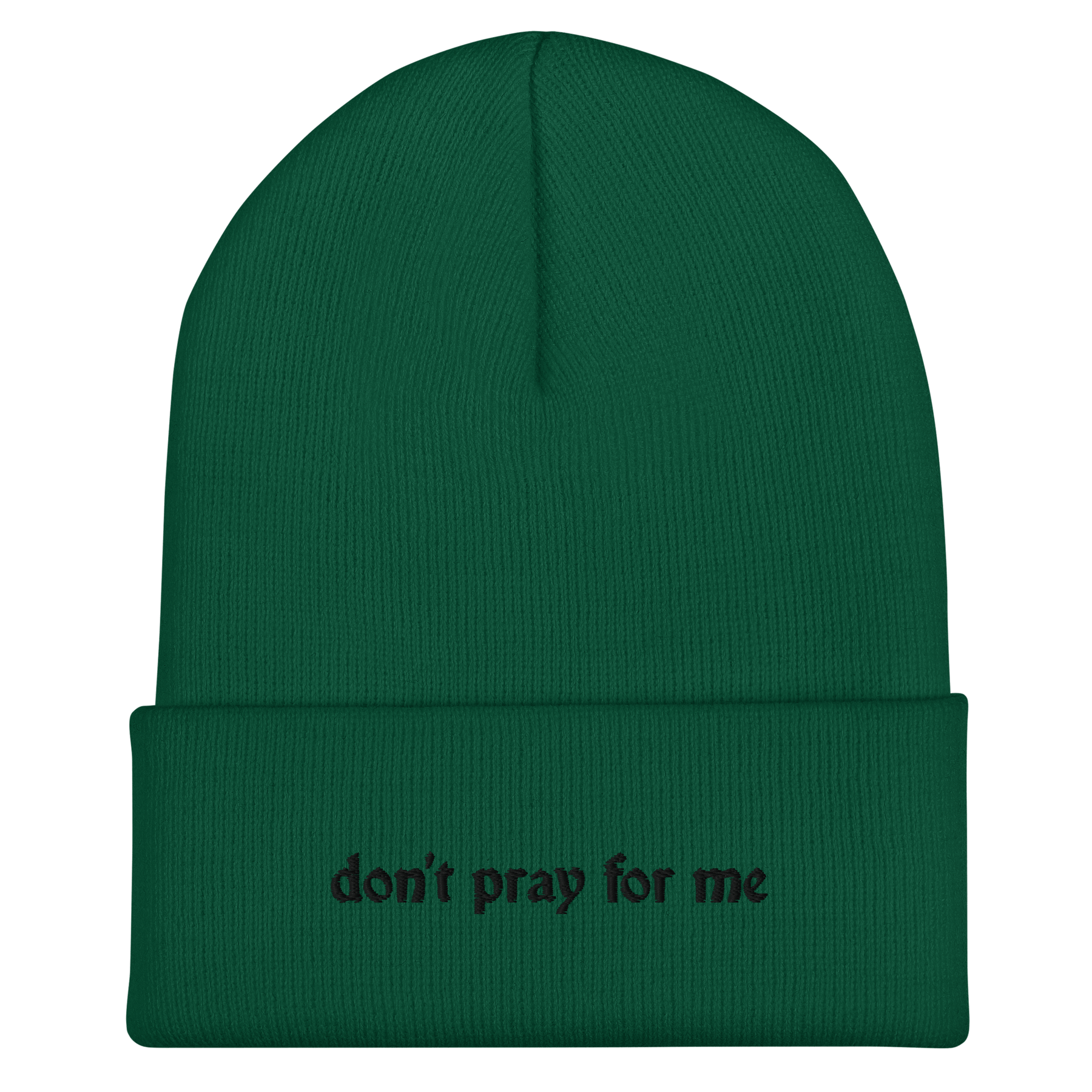 Don't Pray For Me Goth Knit Beanie - Goth Cloth Co.6287528_8941