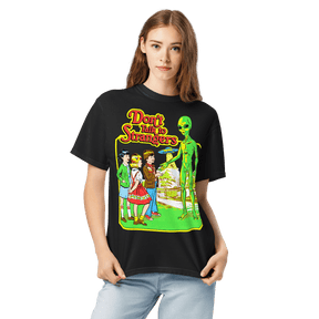 Don't Talk To Strangers Alien Comfy Tee - Goth Cloth Co.8492639_21257
