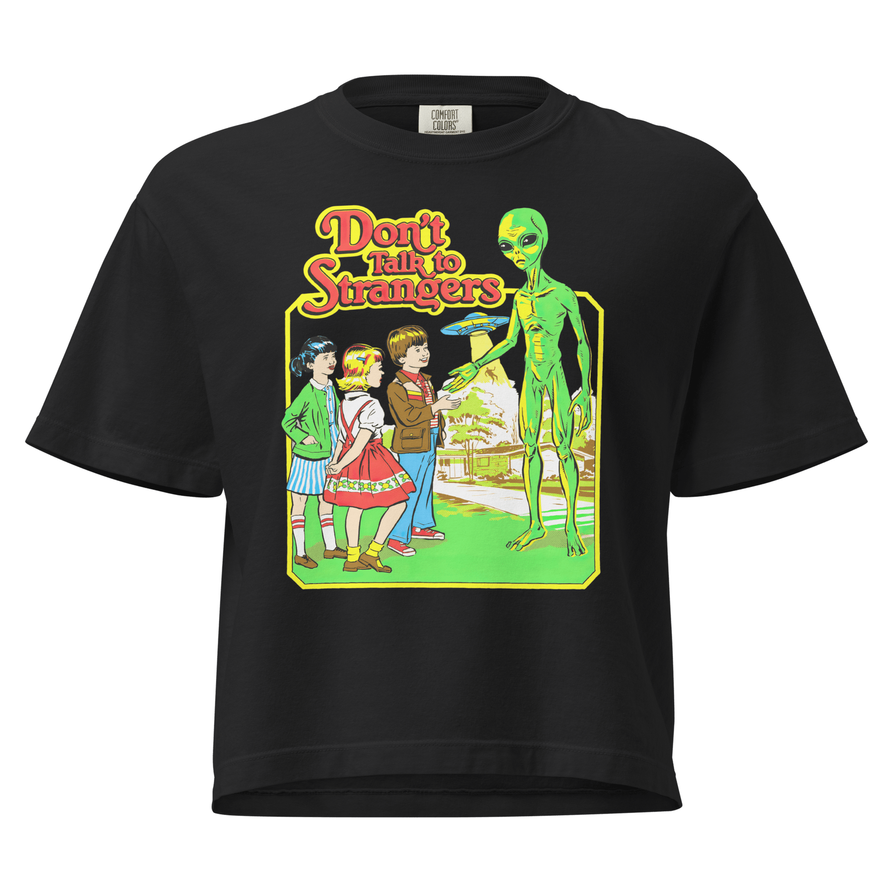 Don't Talk to Strangers Crop Top - Goth Cloth Co.2289214_22584