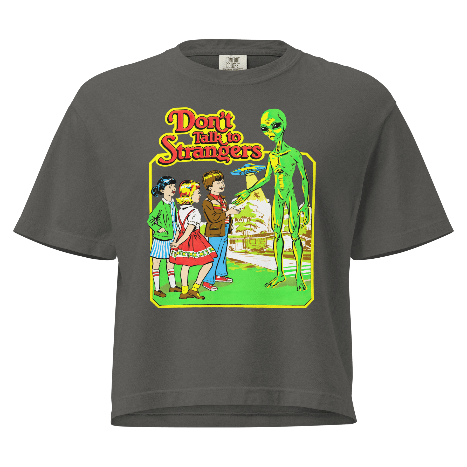 Don't Talk to Strangers Crop Top - Goth Cloth Co.2289214_22587