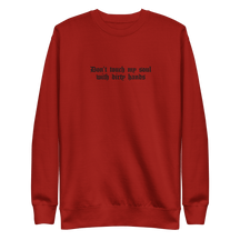 Don't Touch My Soul Embroidered Sweatshirt - Goth Cloth Co.5925472_13875