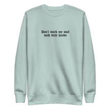 Don't Touch My Soul Embroidered Sweatshirt - Goth Cloth Co.5925472_13950