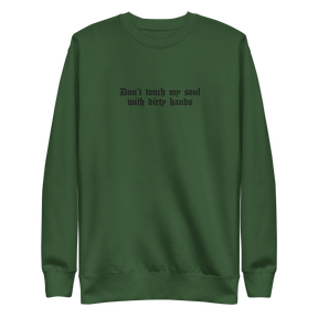 Don't Touch My Soul Embroidered Sweatshirt - Goth Cloth Co.5925472_16156