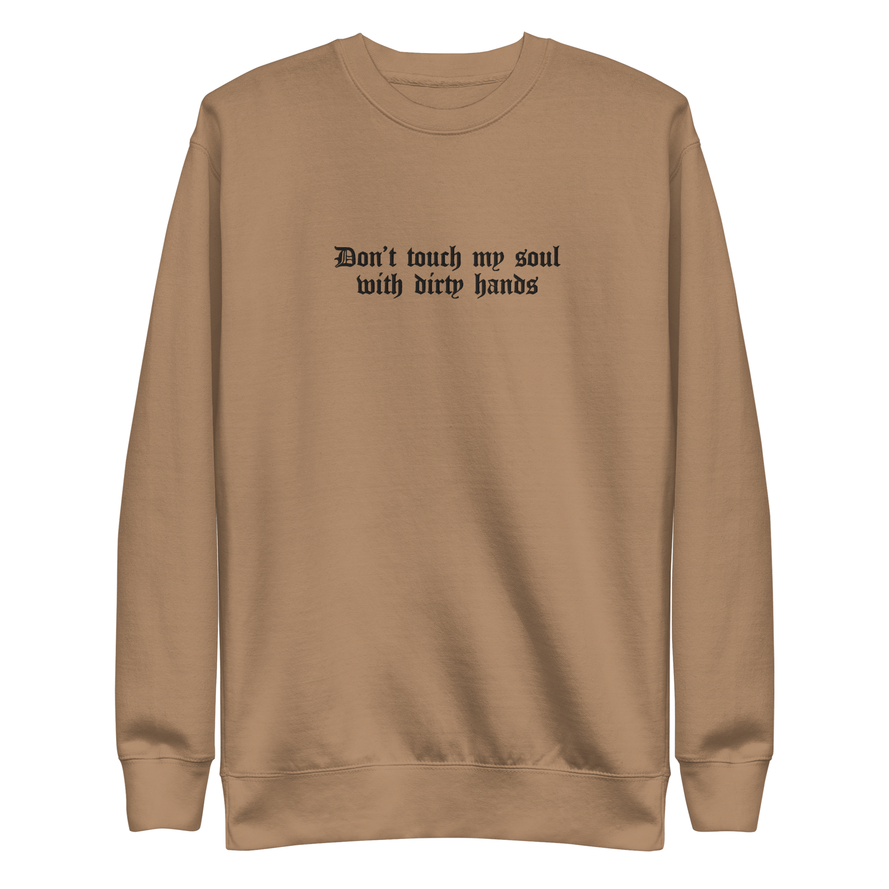Don't Touch My Soul Embroidered Sweatshirt - Goth Cloth Co.5925472_25526