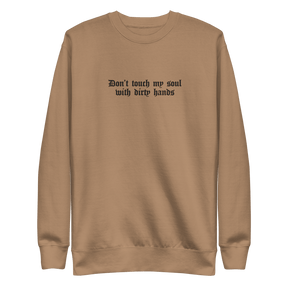 Don't Touch My Soul Embroidered Sweatshirt - Goth Cloth Co.5925472_25526
