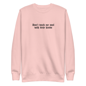 Don't Touch My Soul Embroidered Sweatshirt - Goth Cloth Co.5925472_25544