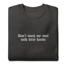Don't Touch My Soul Embroidered Sweatshirt - Goth Cloth Co.9746632_11254