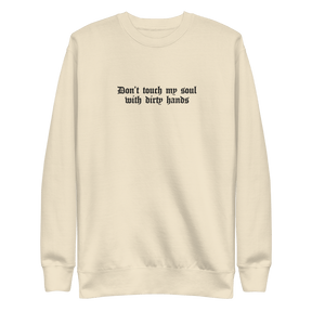 Don't Touch My Soul Embroidered Sweatshirt - Goth Cloth Co.9794421_20357